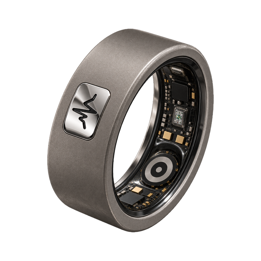 SKELVIA Smart Ring – Modell Sandgestrahlt EKG